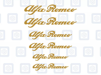 Alfa Romeo 6x Brake Caliper Decal Stickers Mito Giulia Stelvio Tonale High Temp