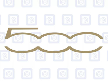 Fiat 500 Boot Handle Decal Sticker Inlay Abarth Graphic Sport Pop S Moulding