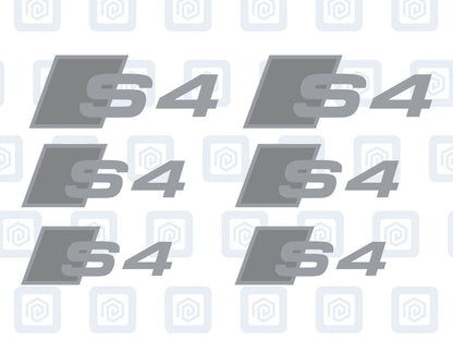 S4 Brake Caliper Decals 2 Colour Fits A4 S4 B7 B8 B9 sticker logos (set of 6)