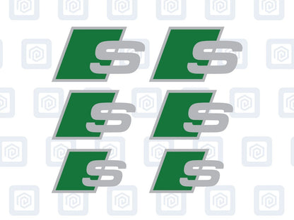S Brake Caliper Decals Fits A1 A3 A4 A5 A6 A7 sticker logos (set of 6)