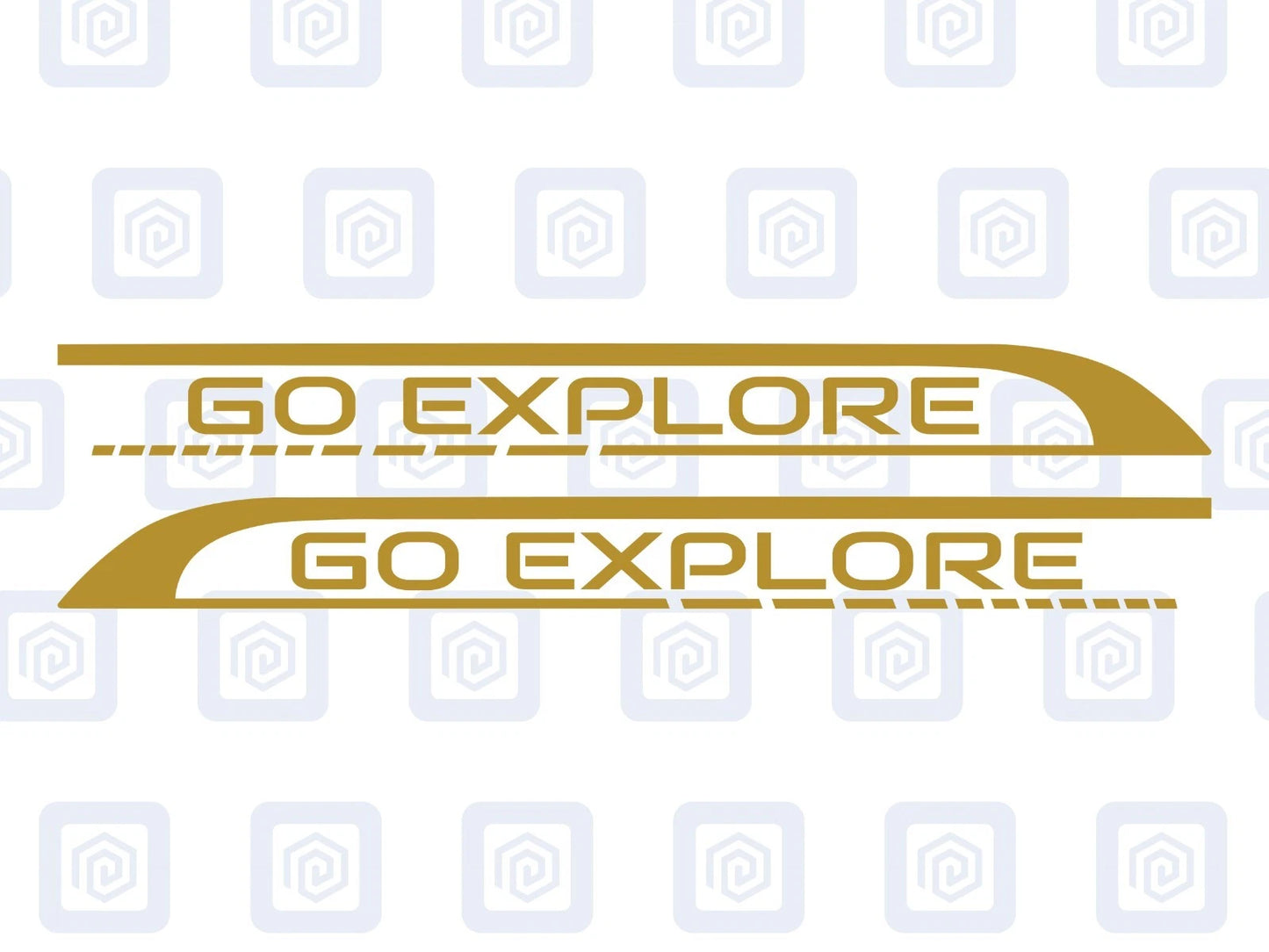 Go Explore Side Graphics Vinyl Decal For Camper Van Caravan Motorhome Sticker