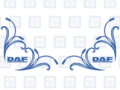 DAF Window Body Vinyl Decals For Truck Lorry XF XG XD XB CF LF Cab Pair x2
