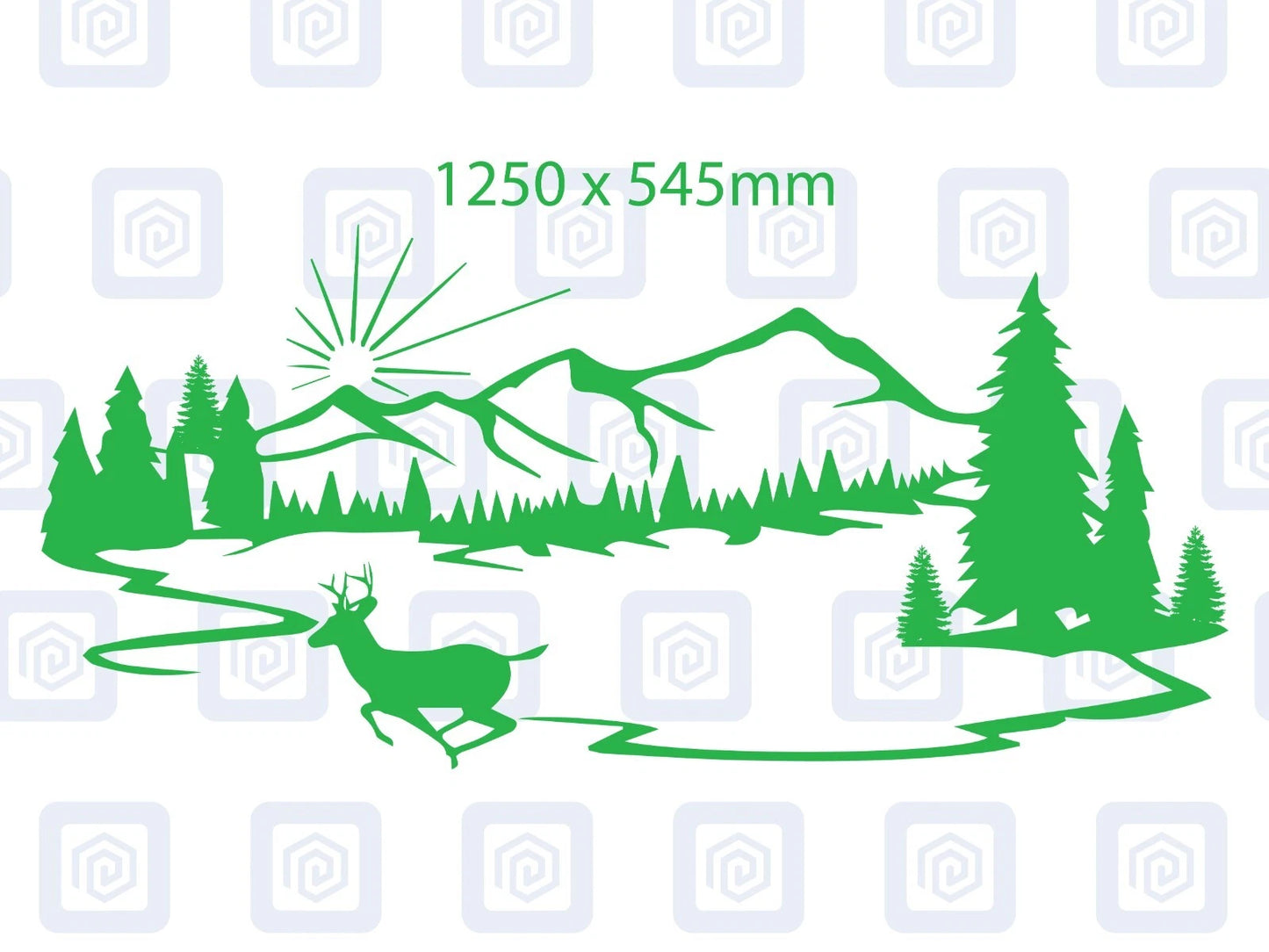 XL Mountain Lake Side Scenic Vinyl Decals For Camper Van Caravan Sticker Graphic