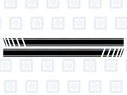 Fiat Abarth 500 595 695 Side Stripe Decal Sticker Pair (Set of 2)