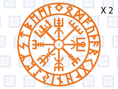 Viking Rune Compass Vinyl Decal For Camper Van Caravan Motorhome Campervan