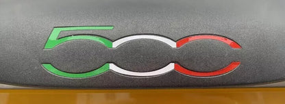 Tri Colour Fiat 500 Boot Handle Decal Sticker Inlay Abarth Graphic Italian Flag