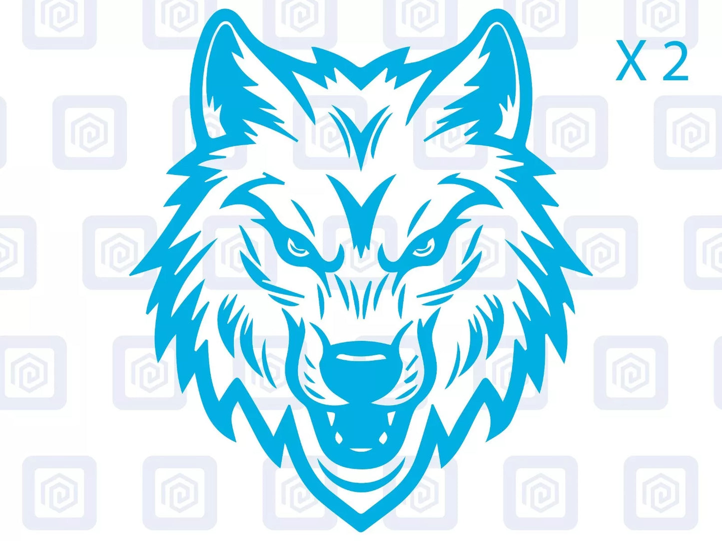 Wolf Head Vinyl Decals For Campervan Motorhome Caravan Sticker Graphic