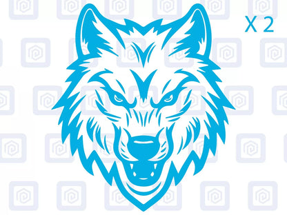 Wolf Head Vinyl Decals For Campervan Motorhome Caravan Sticker Graphic