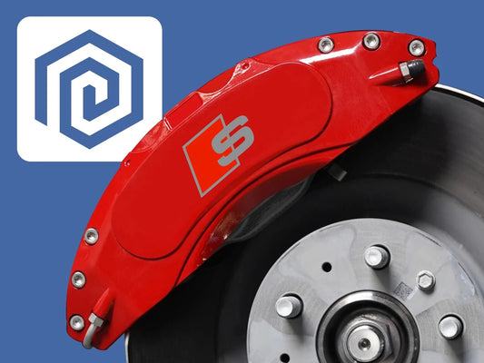 S Brake Caliper Decals Fits A1 A3 A4 A5 A6 A7 sticker logos (set of 6)