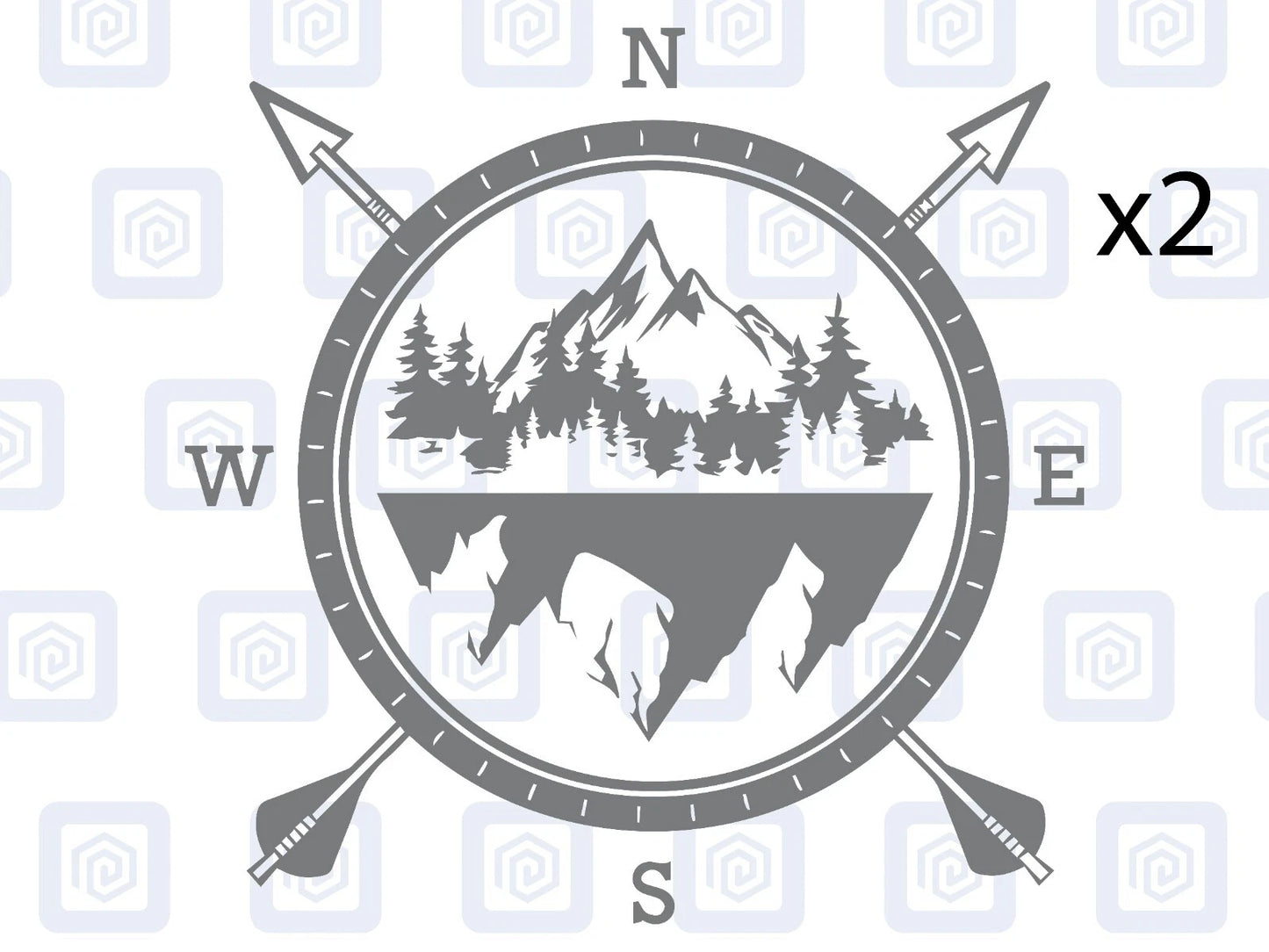 Compass Arrow Vinyl Decal For Camper Van Caravan Motorhome Graphic Campervan