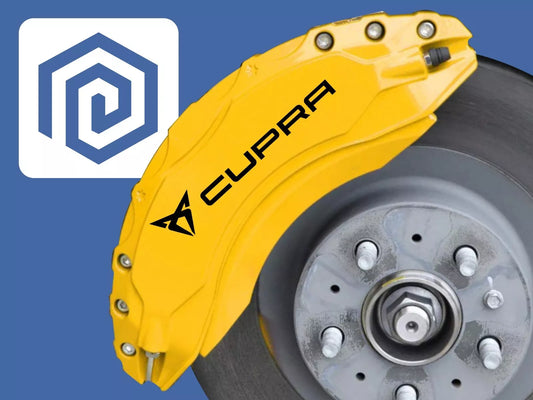 Cupra Brake Caliper Decals fits Ibiza Leon Ateca Born sticker logos (set of 6)