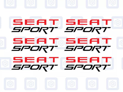 Seat Sport Leon Ibiza Cupra Ateca Brake Caliper Decal Style Stickers - x 6