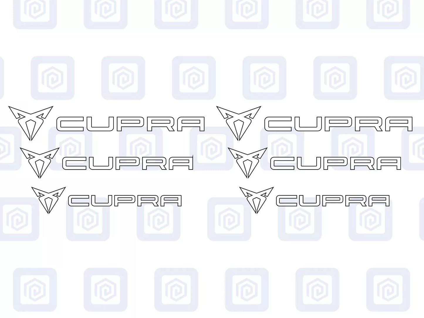 Cupra Brake Caliper Decals fits Ibiza Leon Ateca Born sticker logos (set of 6)
