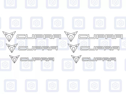 Cupra Brake Caliper Decals fits Ibiza Leon Ateca Born sticker logos (set of 6)