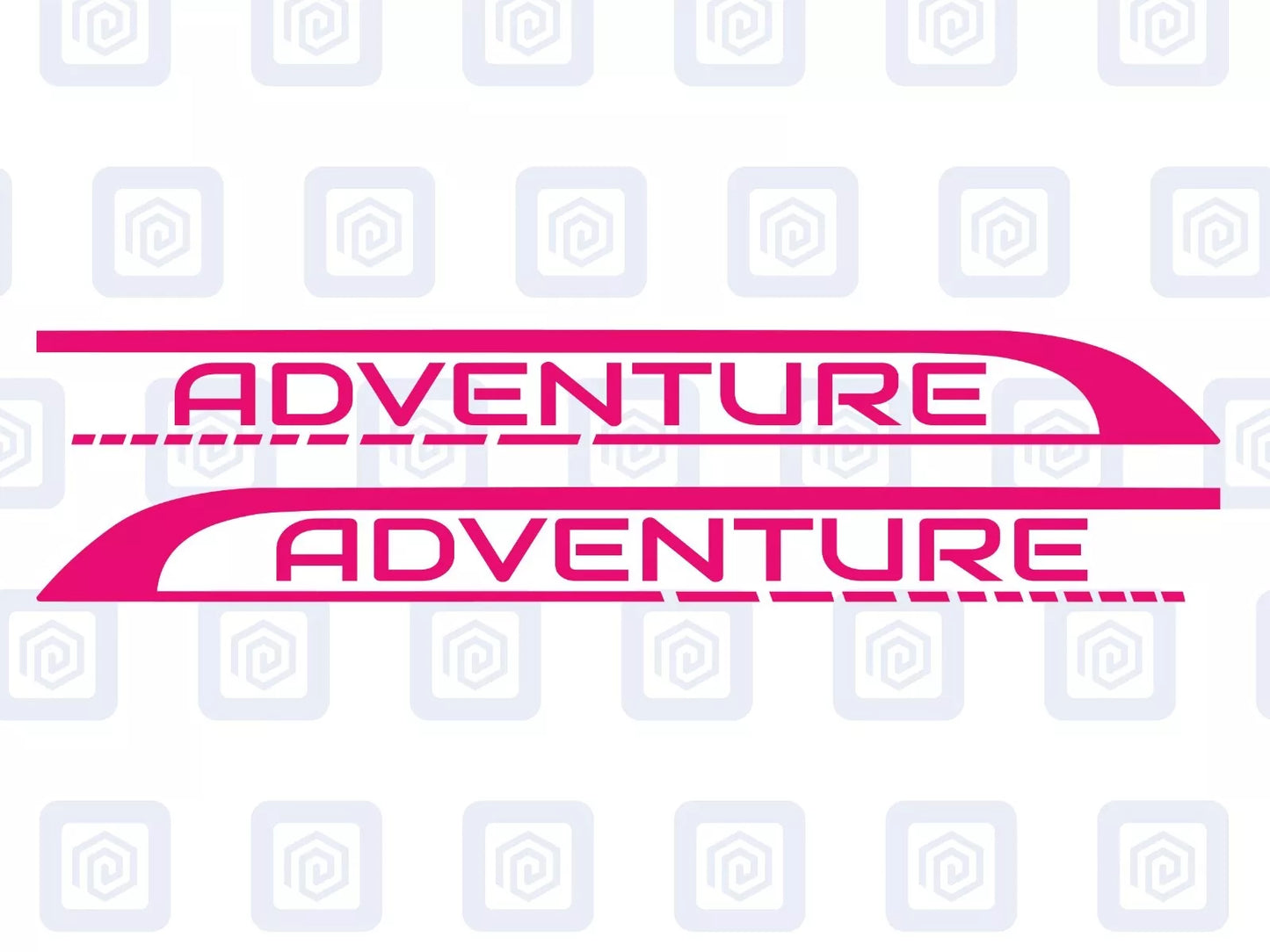 2x Adventure Side Graphics Vinyl Decal For Camper Van Caravan Motorhome Sticker