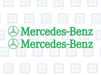 Mercedes Benz Side Skirt Style Vinyl Decal Sticker Logo x 2 AMG A B C E S CLASS
