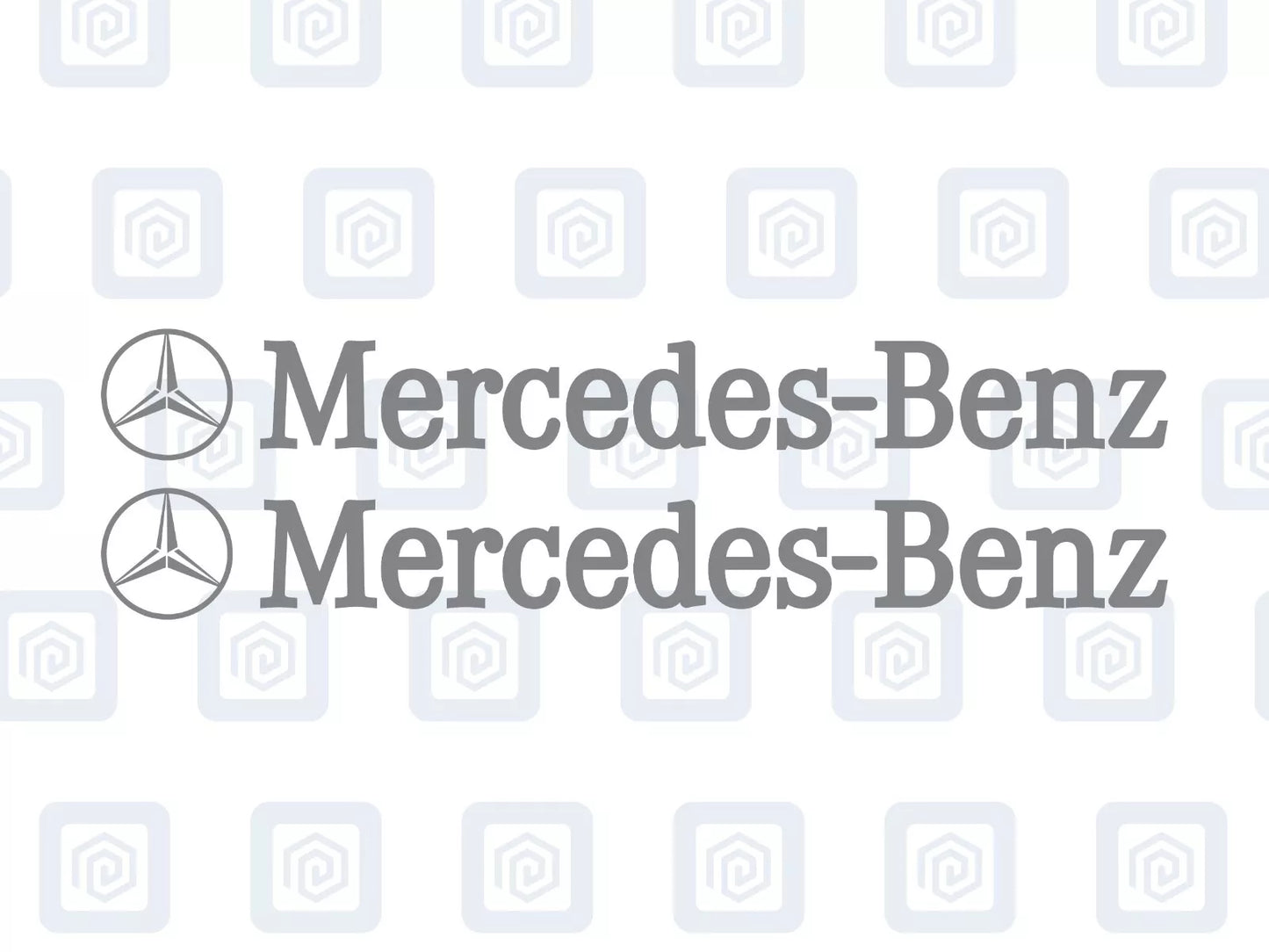 Mercedes Benz Side Skirt Style Vinyl Decal Sticker Logo x 2 AMG A B C E S CLASS