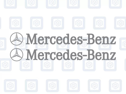 Mercedes Benz Side Skirt Style Vinyl Decal Sticker Logo x 2 AMG A B C E S CLASS