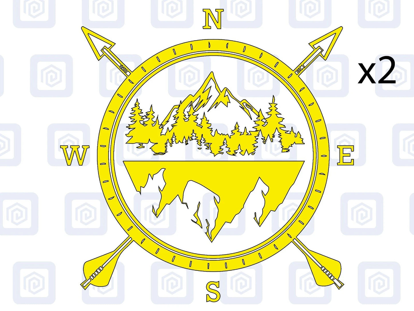Compass Arrow Vinyl Decal For Camper Van Caravan Motorhome Graphic Campervan