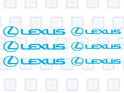 Lexus Brake Caliper Decals Sticker Logos (set of 6) RZ RC ES LS GS IS RX NX GX