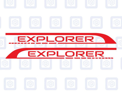 Explorer Side Graphics Vinyl Decal For Camper Van Caravan Motorhome Sticker