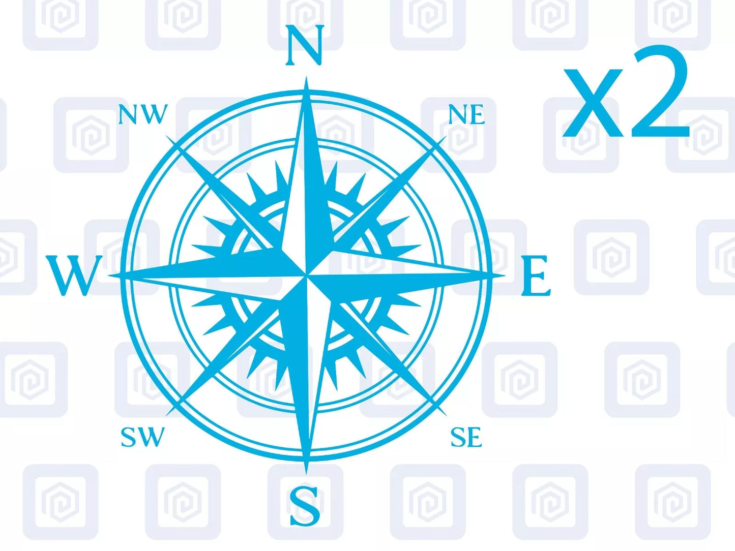 Compass Vinyl Decal For Camper Van Caravan Motorhome Sticker Graphic Campervan