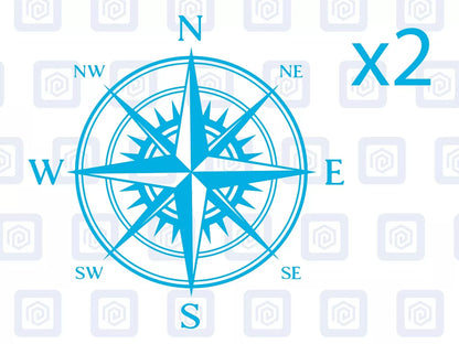 Compass Vinyl Decal For Camper Van Caravan Motorhome Sticker Graphic Campervan