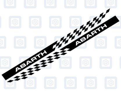 Fiat Abarth 500 595 695 Side Stripe Decal Sticker (Set of 2) Twin Air Sport Pop