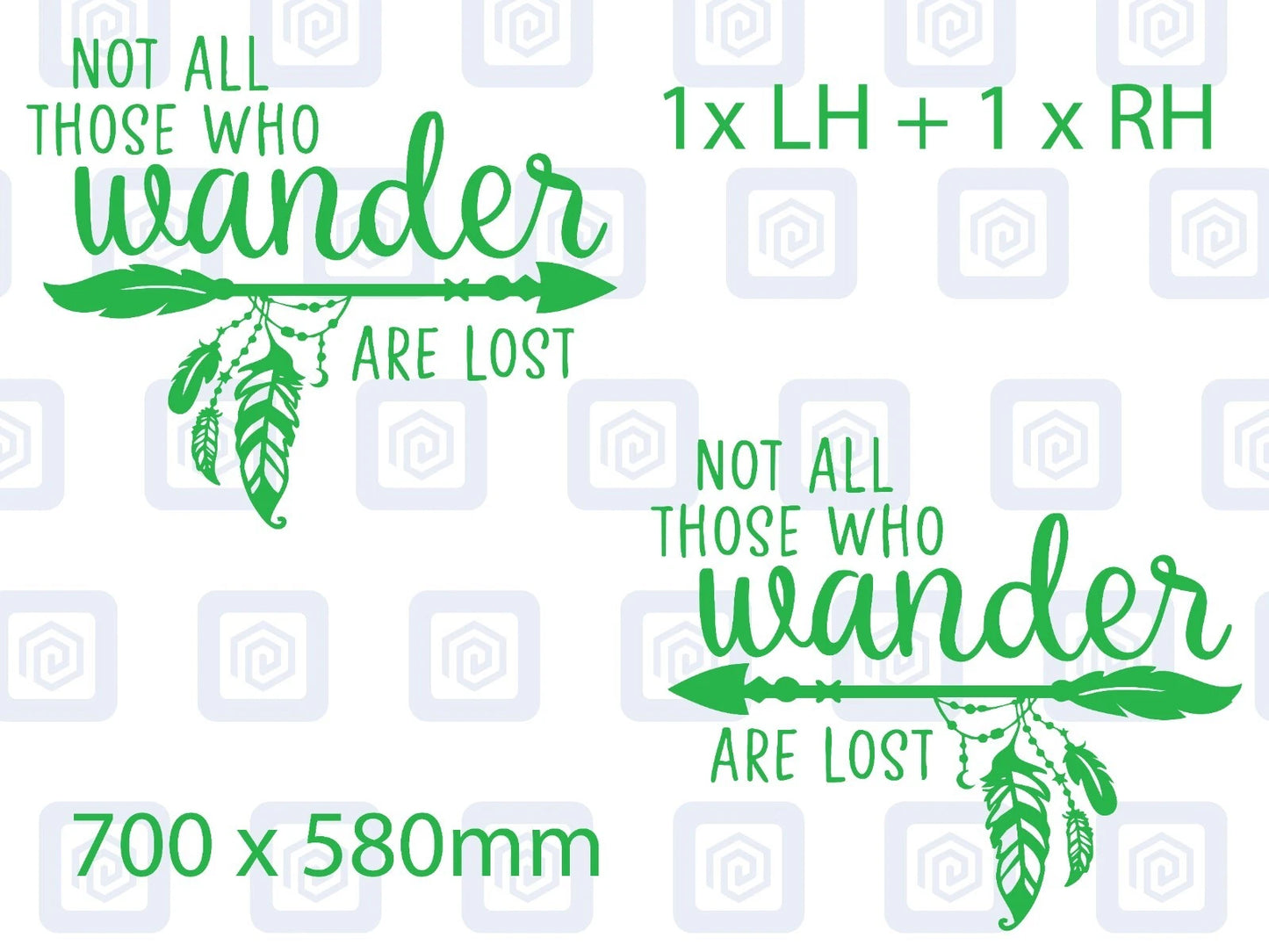 Not All Who Wander Are Lost Vinyl Decals For Camper Van Caravan Sticker Graphic