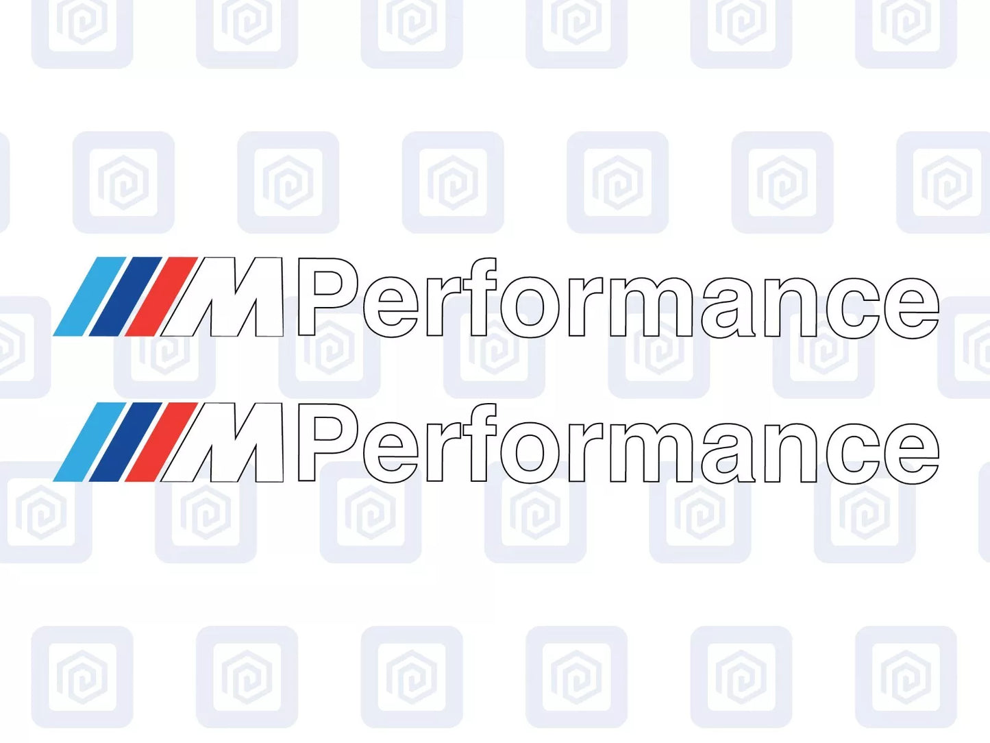 M Performance BMW Style Side Skirt Sill Sticker Decal Style Stickers Pair - x 2