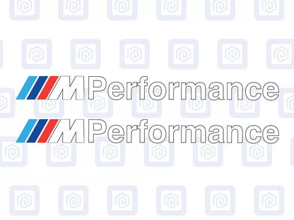 M Performance BMW Style Side Skirt Sill Sticker Decal Style Stickers Pair - x 2