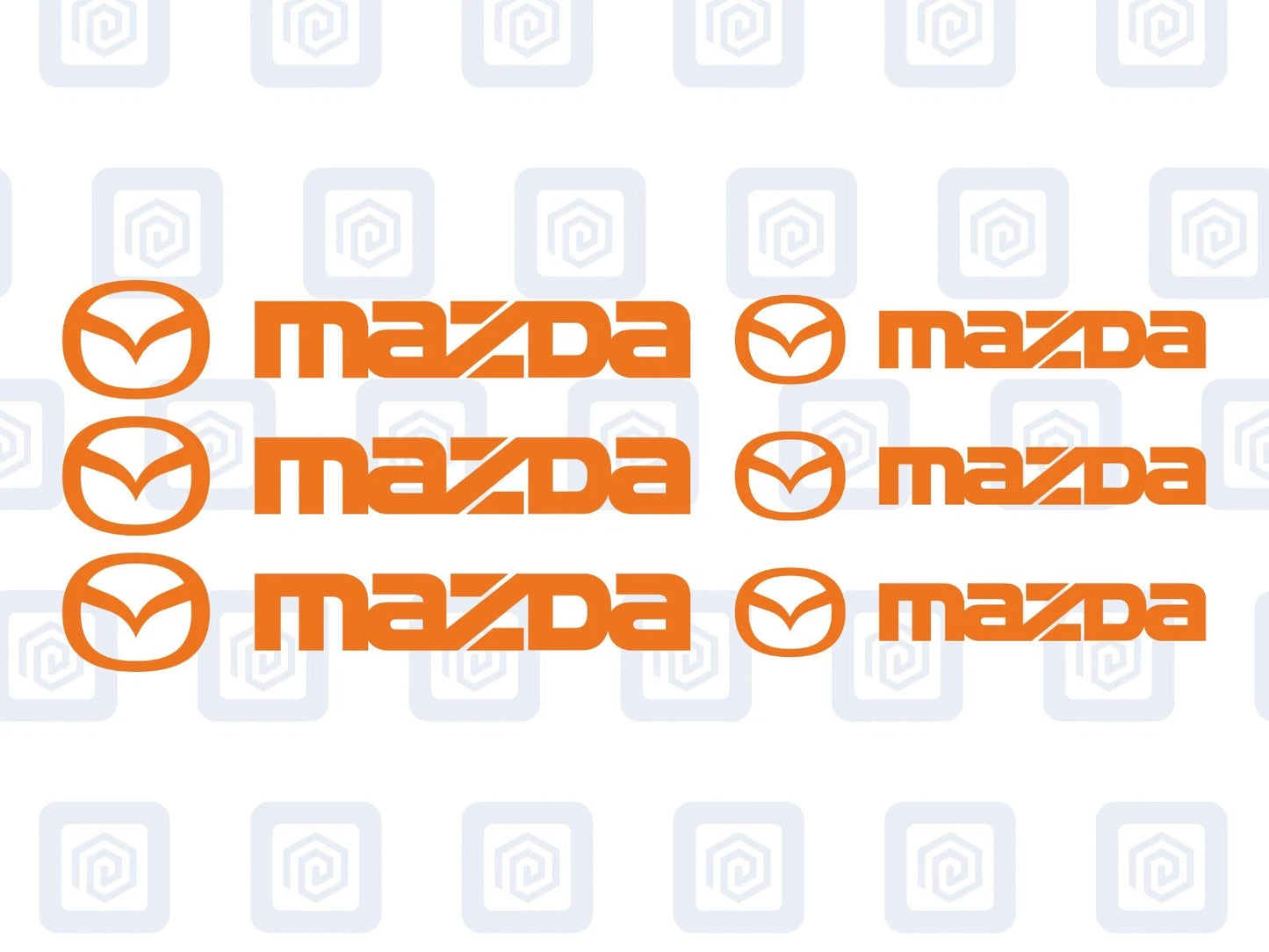 Mazda Brake Caliper Decals Sticker Logos (set of 6) JDM JAP DRIFT