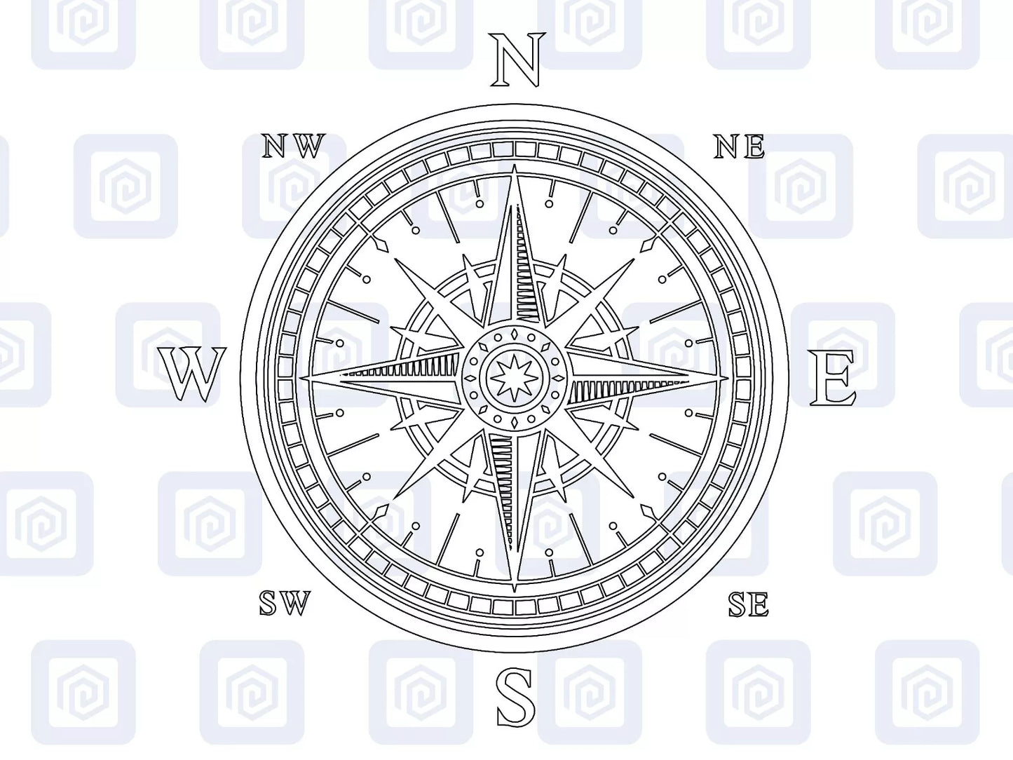 Compass Vinyl Decal For Camper Van Caravan Motorhome Sticker Graphic Campervan