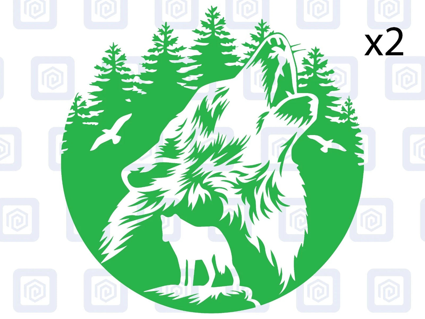 Howling Wolf Vinyl Decal For Camper Van Caravan Motorhome Graphic Campervan