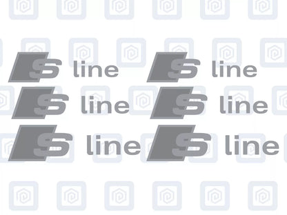 Audi S Line Brake Caliper Decals Fits A1 A3 A4 A5 A6 A7 TT sticker (set of 6)