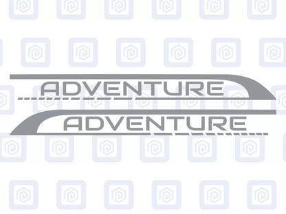2x Adventure Side Graphics Vinyl Decal For Camper Van Caravan Motorhome Sticker