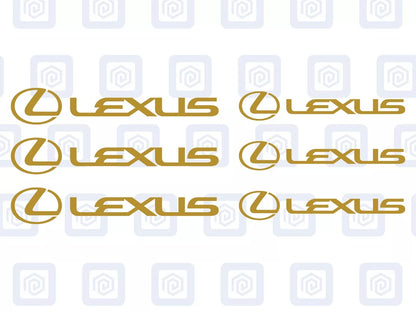 Lexus Brake Caliper Decals Sticker Logos (set of 6) RZ RC ES LS GS IS RX NX GX