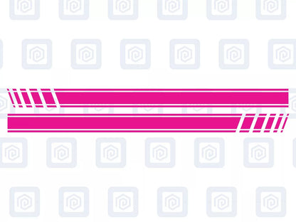 Fiat Abarth 500 595 695 Side Stripe Decal Sticker Pair (Set of 2)