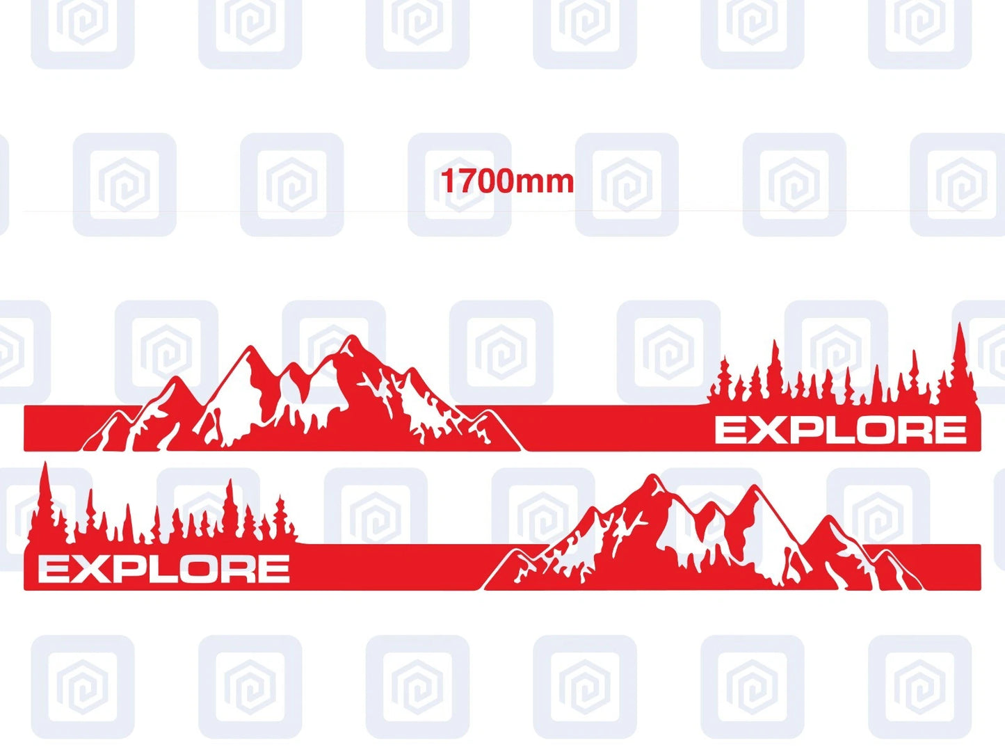 2.2m Explore Full Side Vinyl Decals For Campervan Motorhome Caravan Graphic Sill