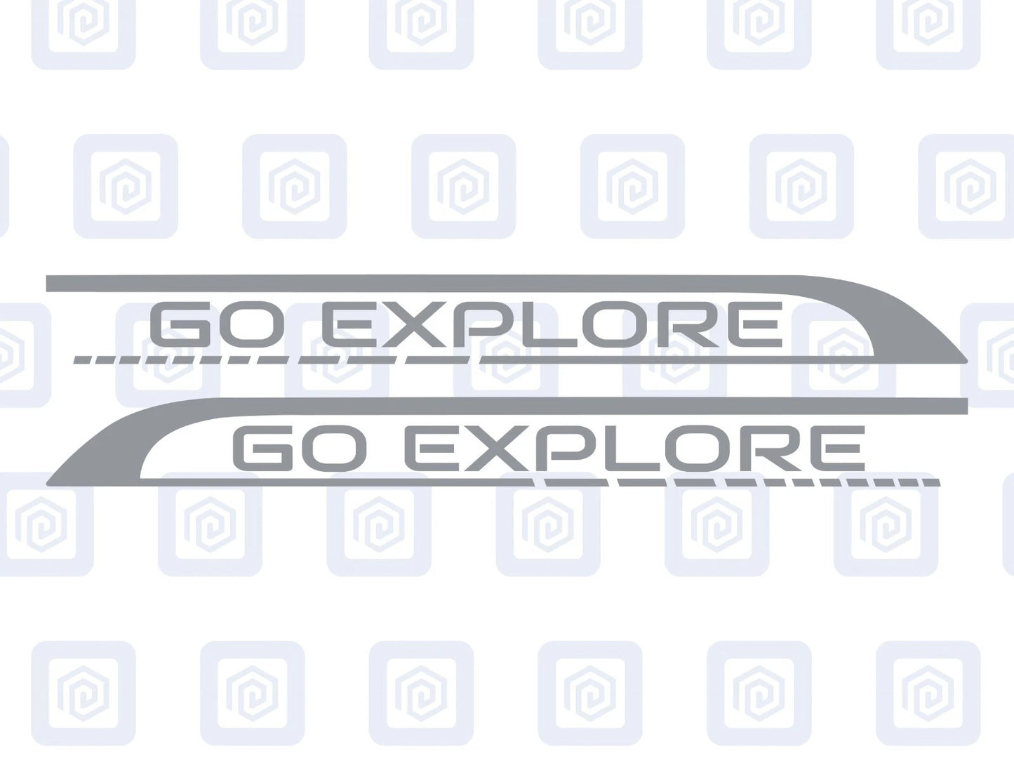 Go Explore Side Graphics Vinyl Decal For Camper Van Caravan Motorhome Sticker