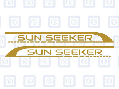 Sun Seeker Side Graphics Vinyl Decal For Camper Van Caravan Motorhome Sticker