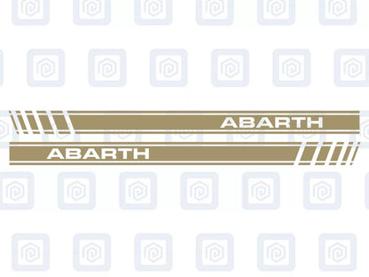 Fiat Abarth 500 595 695 Side Stripe Decal Sticker (Set of 2) Twin Air Sport Pop