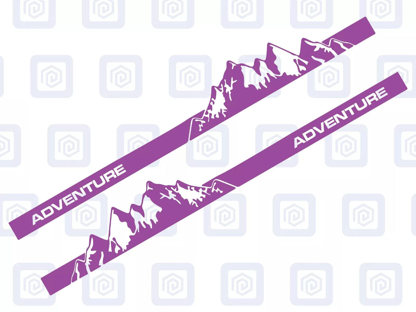2.2m Adventure Full Side Vinyl Decals For Campervan Motorhome Caravan Graphic