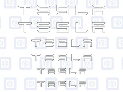 Tesla Brake Caliper Decals Sticker Logos (set of 6) Model 3 S X Y