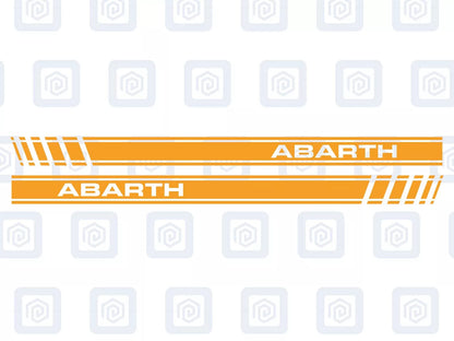 Fiat Abarth 500 595 695 Side Stripe Decal Sticker (Set of 2) Twin Air Sport Pop