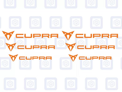Cupra Brake Caliper Decals fits Ibiza Leon Ateca Born sticker logos (set of 6)
