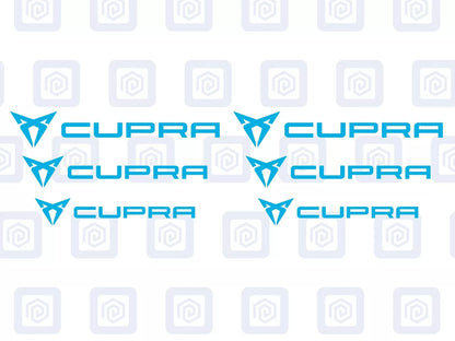 Cupra Brake Caliper Decals fits Ibiza Leon Ateca Born sticker logos (set of 6)