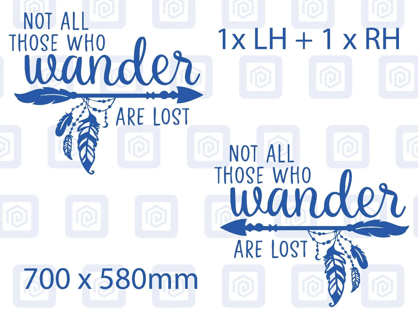 Not All Who Wander Are Lost Vinyl Decals For Camper Van Caravan Sticker Graphic
