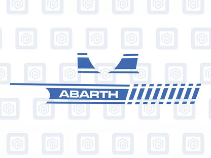Fiat 500 Abarth Dashboard Decal To Match Side Stripes Customised Colour Sticker