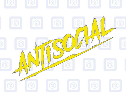 Antisocial Sticker JDM DUB Euro Stance VAG Vinyl Decal Graphic